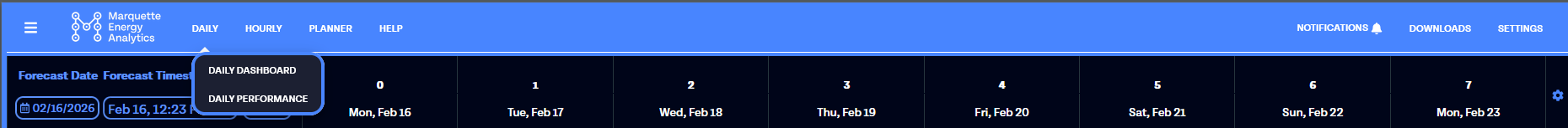 MCast Header Dropdown